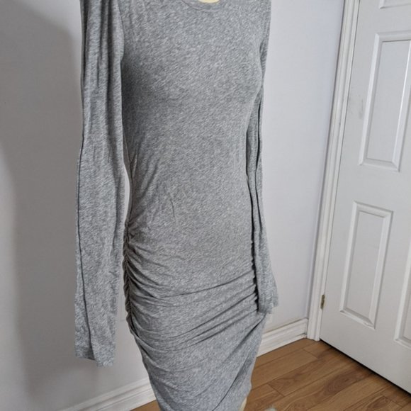 James Perse - gray jersey knit dress - Picture 3 of 10